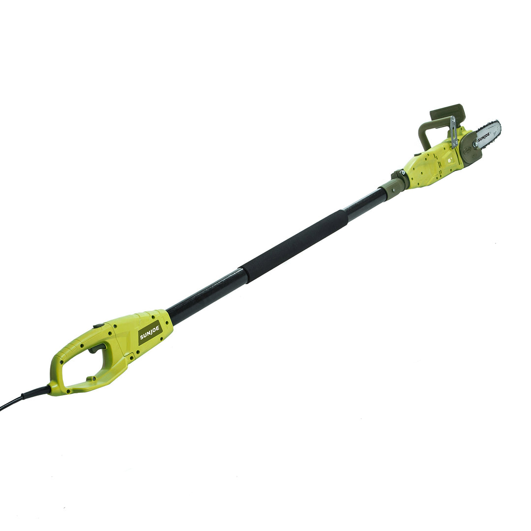 Restored Sun Joe SWJ806E 8-Inch 8.0 Amp 2-in-1 Convertible Pole Chain Saw, Green  [Remanufactured]