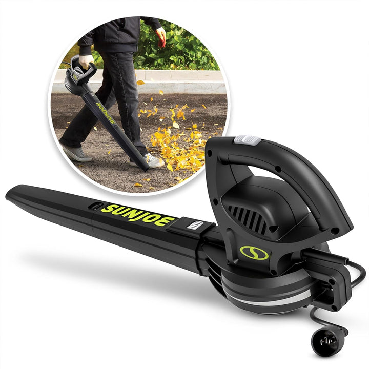 Restored Sun Joe SBJ597E | 6-Amp 155 MPH Electric Leaf Blower (Refurbished)