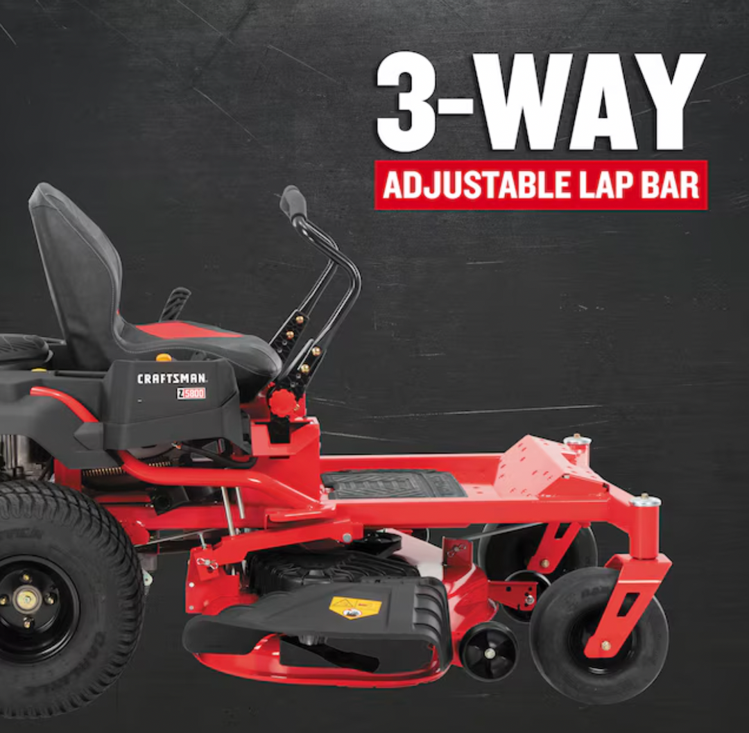 CRAFTSMAN Z5800 | 54-in 24HP Zero-Turn Riding Mower | 24 HP Kohler Engine | High-Back Seat (17RRFACW093)