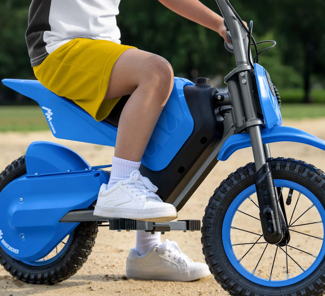 Jetson JFORT-BLU Electric Dirt Bike | 10 MPH | 150W Motor | 14.4V Battery, | 30 Min Ride Time | Blue