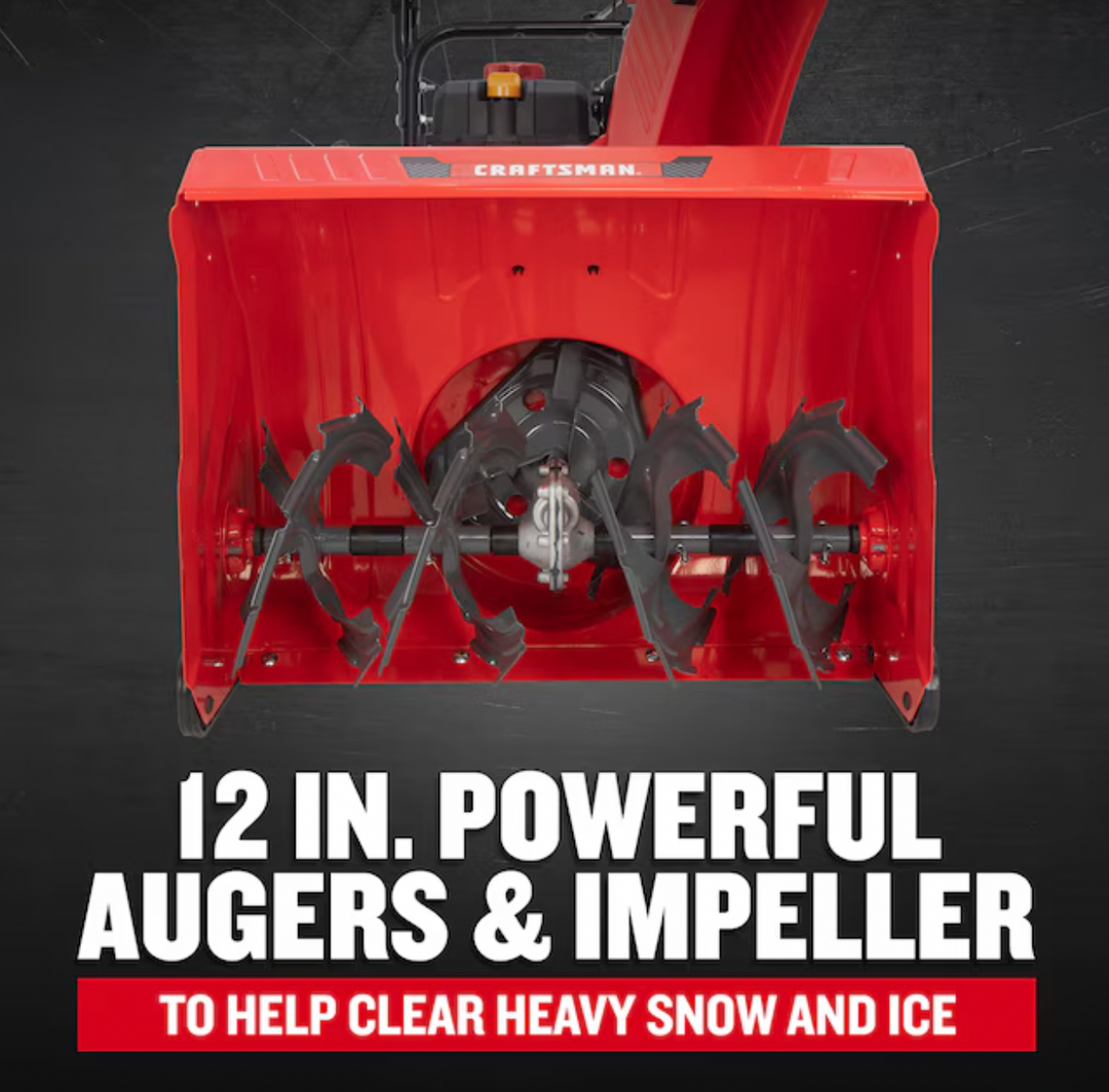 CRAFTSMAN Performance 26 Track | 26in Two-Stage 243cc Gas Snow Blower | Self-Propelled | Electric Start