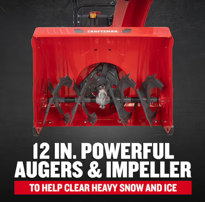 CRAFTSMAN Performance 26 Track | 26in Two-Stage 243cc Gas Snow Blower | Self-Propelled | Electric Start