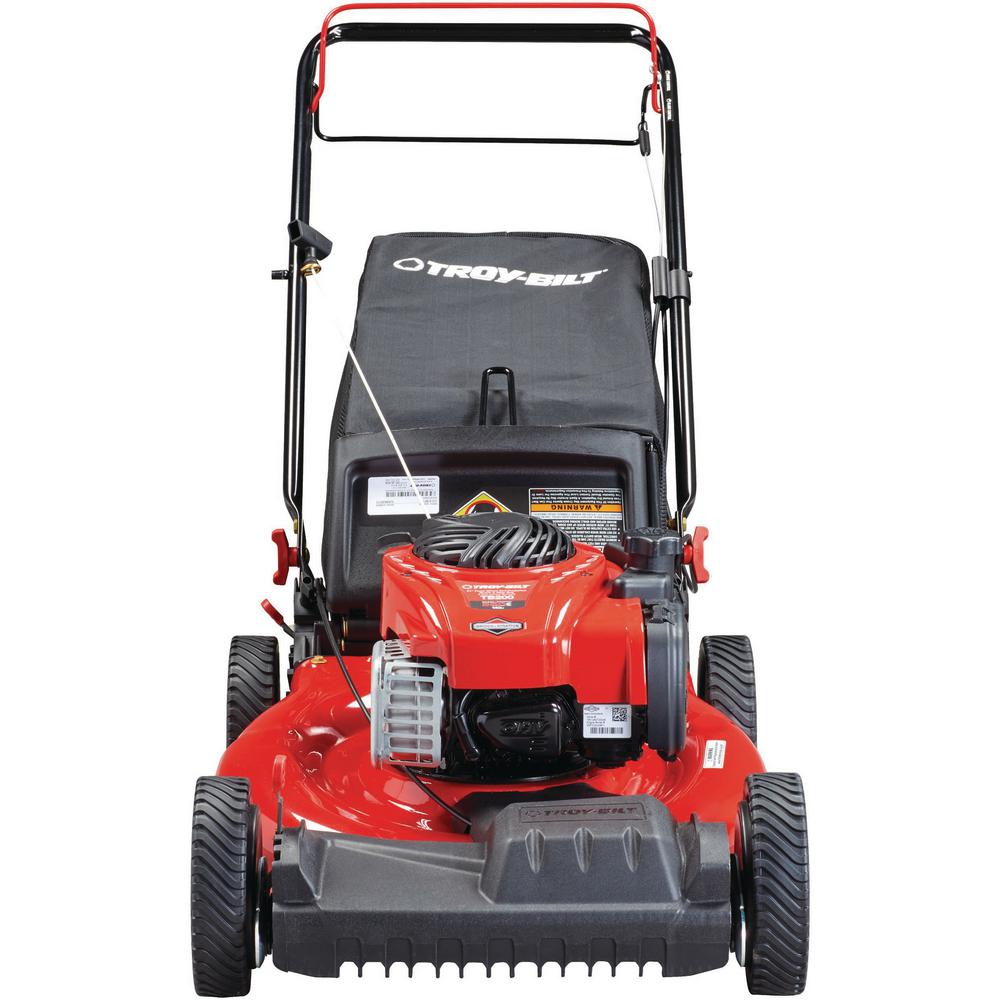 Restored Troy-Bilt TB200 21 in. 140 cc 550e Series Briggs & Stratton Gas Walk Behind Self Propelled Lawn Mower w/ 2-in-1 TriAction Cutting System (Refurbished)