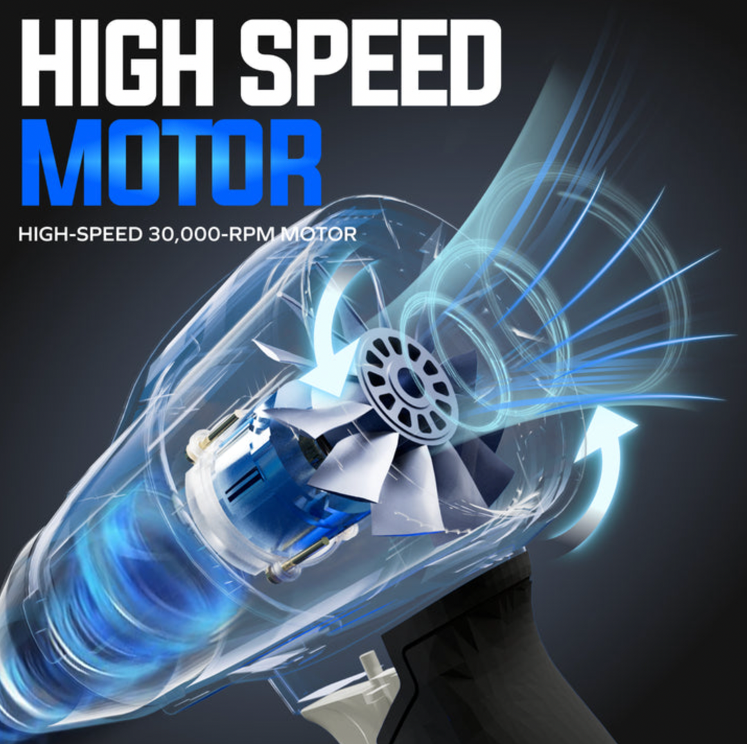 Sun Joe GO-SRMJET-5A-BLU | 20V Cordless X20 StormJet Handheld Turbo Blower | 40 CFM | 5.0-Ah Battery + Charger (Blue) (Open Box) | In-Store Exclusive