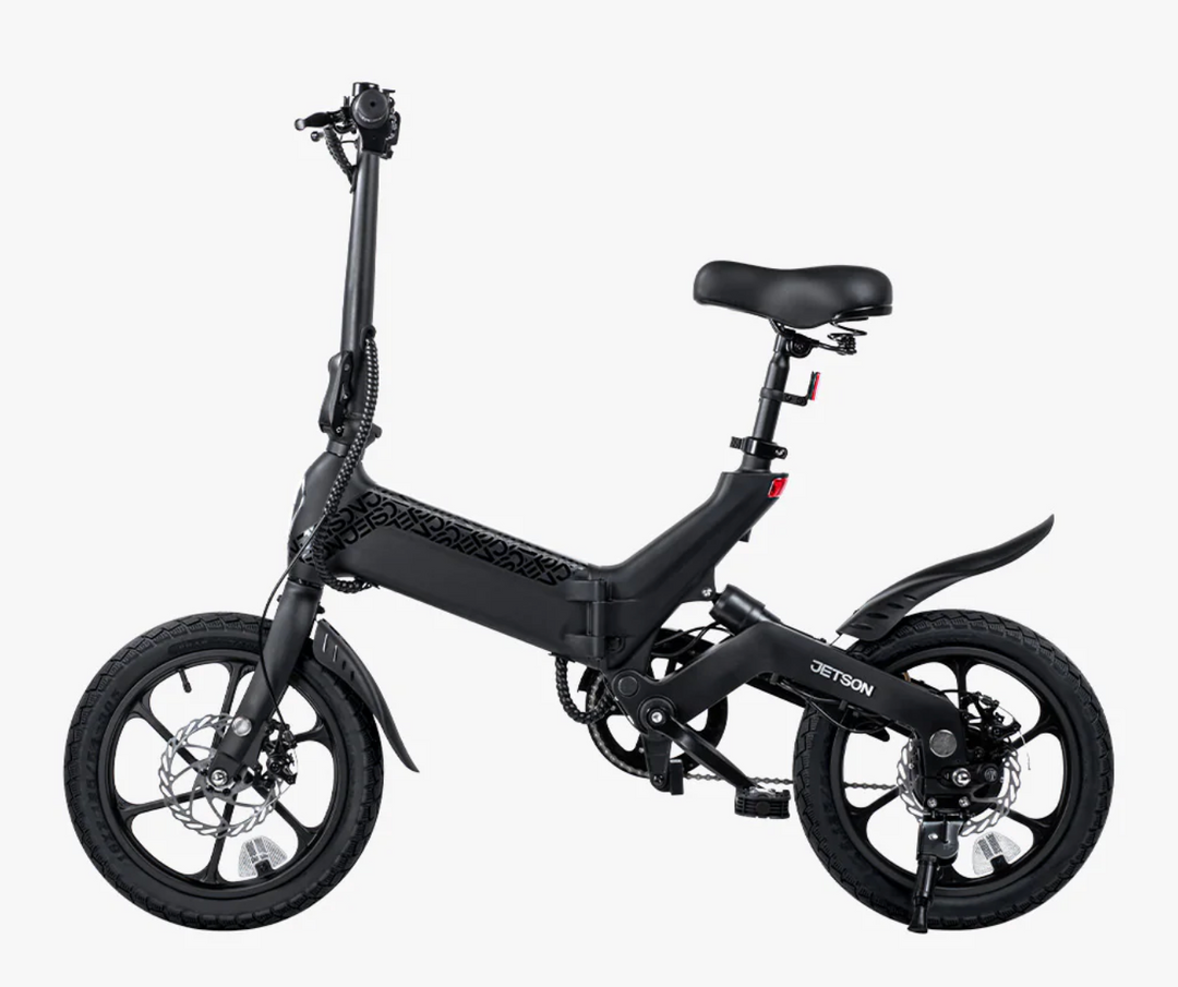 Jetson Haze Compact Folding Electric Bike | 350W Motor | 15.5 MPH | 20 Mile Range | JHAZE-BLK