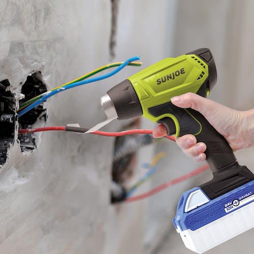 Restored Sun Joe 24V-HG100-CT 24-Volt IONMAX Cordless Heat Gun | 1022 F | 5 Second Ramp | Accessories for Crafts, Shrinking, Paint Stripping, DIY | Tool Only  (Refurbished)