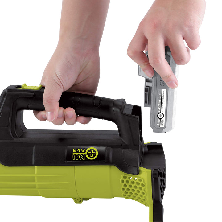 Sun Joe 24V-TB-LTE | 24-Volt iON Cordless Compact Turbine Jet Blower Kit | With 2.0-Ah Battery + Quick Charger (Remanufactured) | In-Store Exclusive