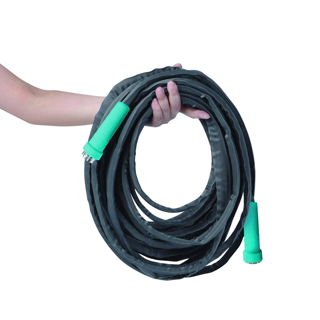 Restored Aqua Joe AJFJH50-58-MAX 50-Ft x 5/8-Inch FiberJacket Hose w/Aluminum Fittings (Refurbished)