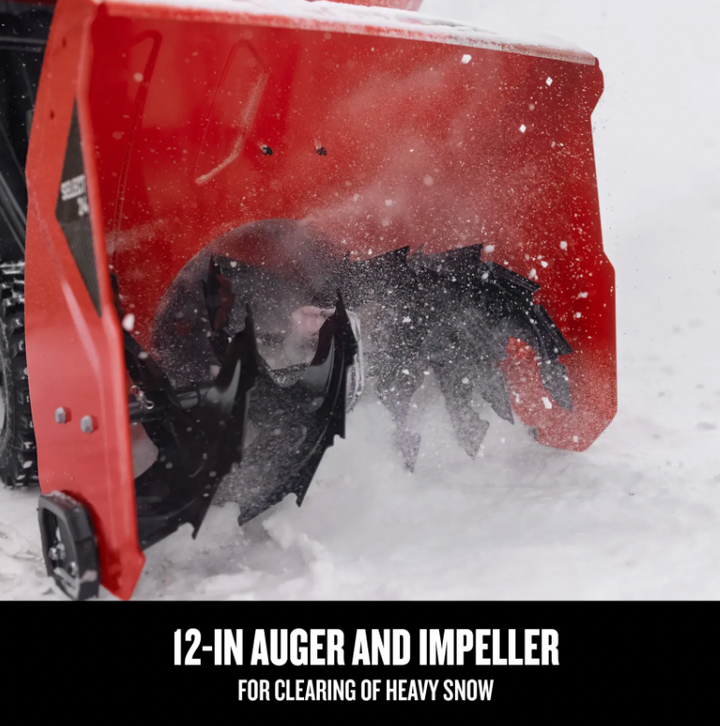 CRAFTSMAN 24-inch 208cc Two-stage Gas Snow Blower | Self-Propelled | Steel Chute | Electric Start (31AS6K1EB93)