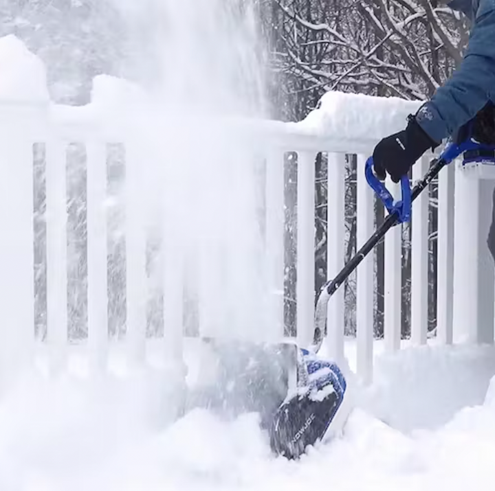 Restored Snow Joe 24V-SS13-TV1 Bundle | 13" Cordless Snow Shovel | 4-Ah Battery | Quick Charger | Cover + Ice Dozer Included (Refurbished)