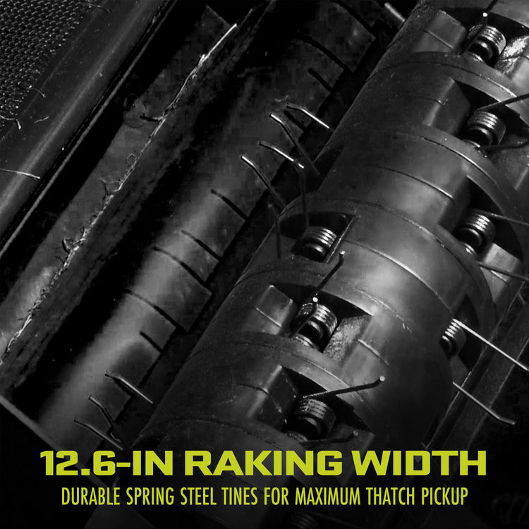 Restored Sun Joe AJ801E | Electric Lawn Dethatcher + Scarifier W/ Collection Bag | 12.6-inch | 12-Amp (Refurbished)