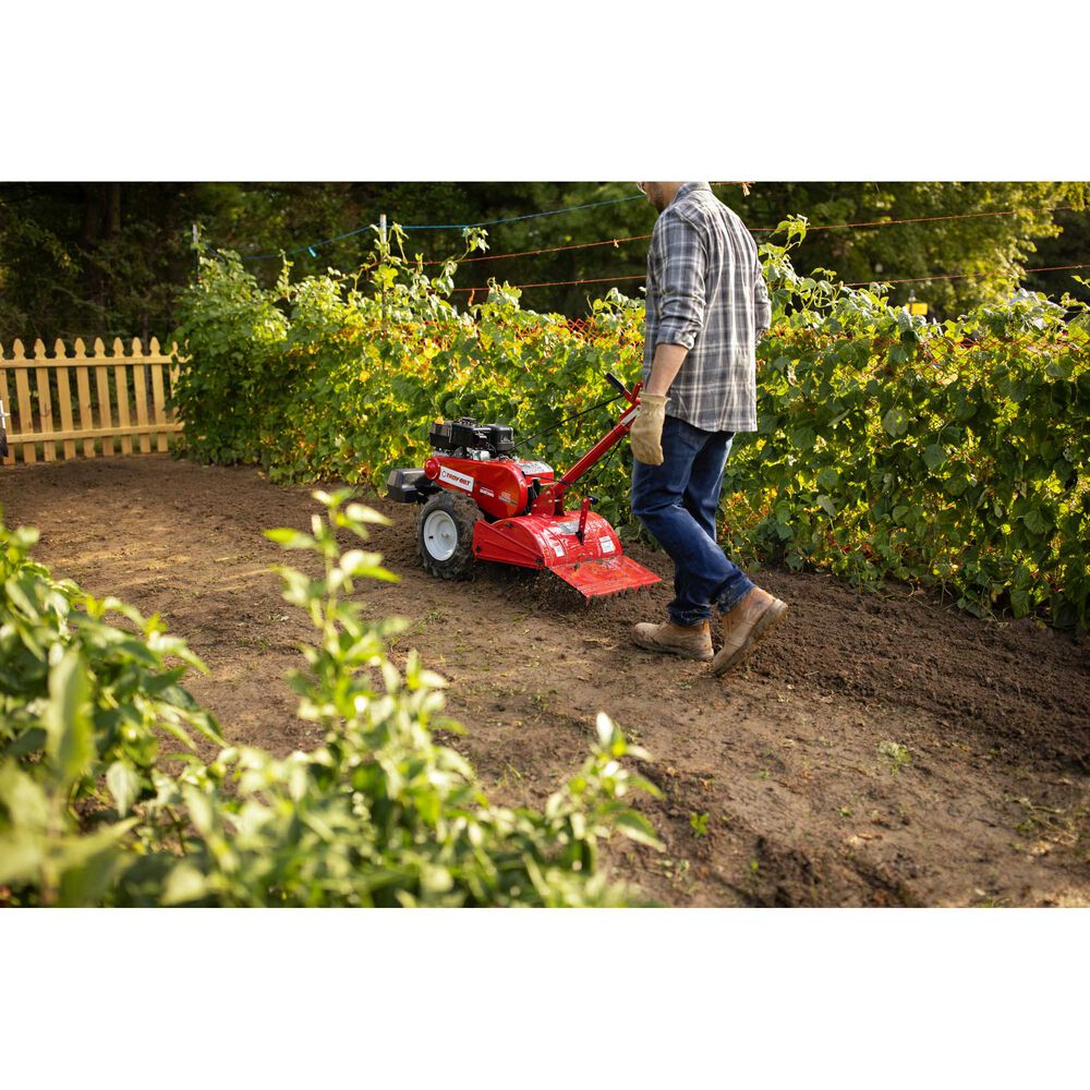 Restored Troy-Bilt 450 Series Dual-Direction Rear-Tine Tiller  18in. Tilling Width, 7in. Tilling Depth, 208cc OHV Engine (Refurbished)