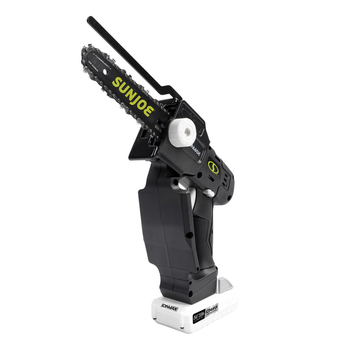 Restored Sun Joe 24V-HCSWP-6-LTE | 24-Volt* IONMAX Cordless Telescoping Pole Pruning Saw Kit | 4000 RPM | W/ 2.0-Ah Battery + Charger (Refurbished)
