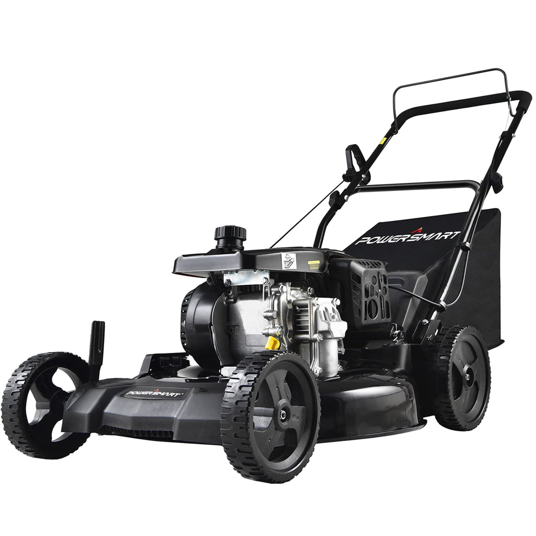 Restored PowerSmart Gas Push Lawn Mower | 21-Inch | 209cc | 3-in-1 Walk-Behind Lawn Mower (Refurbished)