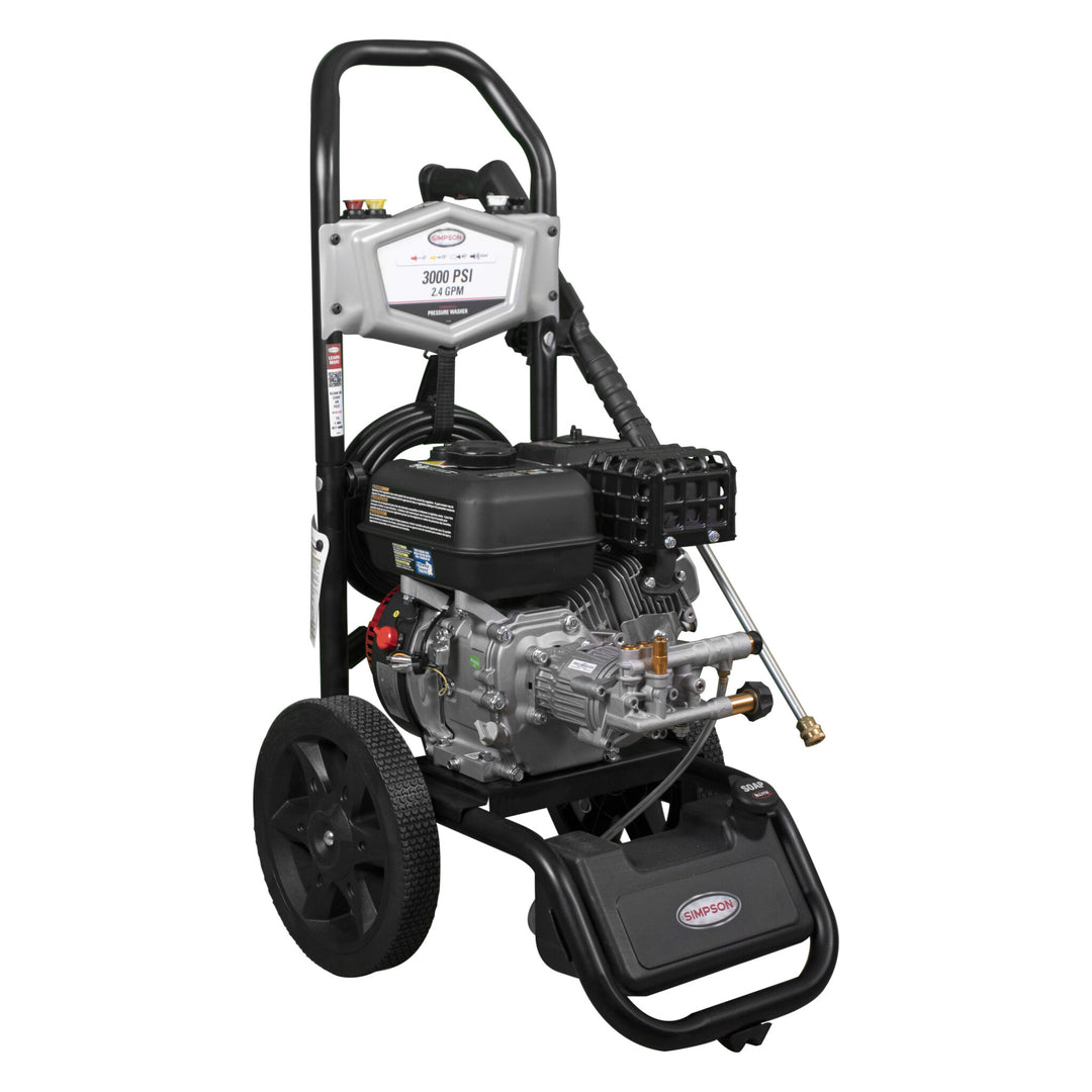 Restored SIMPSON Cold Water Gas Pressure Washer | MegaShot MS61220 | 3000 PSI at 2.4 GPM | CRX 210 with OEM Technologies (Refurbished)
