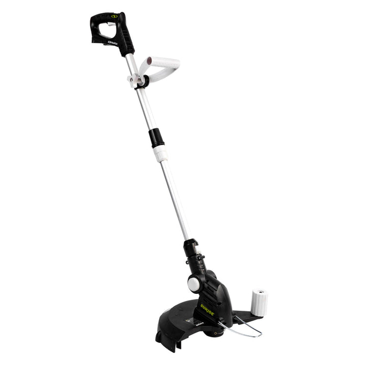 Restored Sun Joe 24V-LT12-LTE | 24V IONMAX Cordless String Trimmer Kit | 12-inch | Multi-Angle Head | W/ 2.0-Ah Battery + Charger | Some Cosmetic Wear (Refurbished)