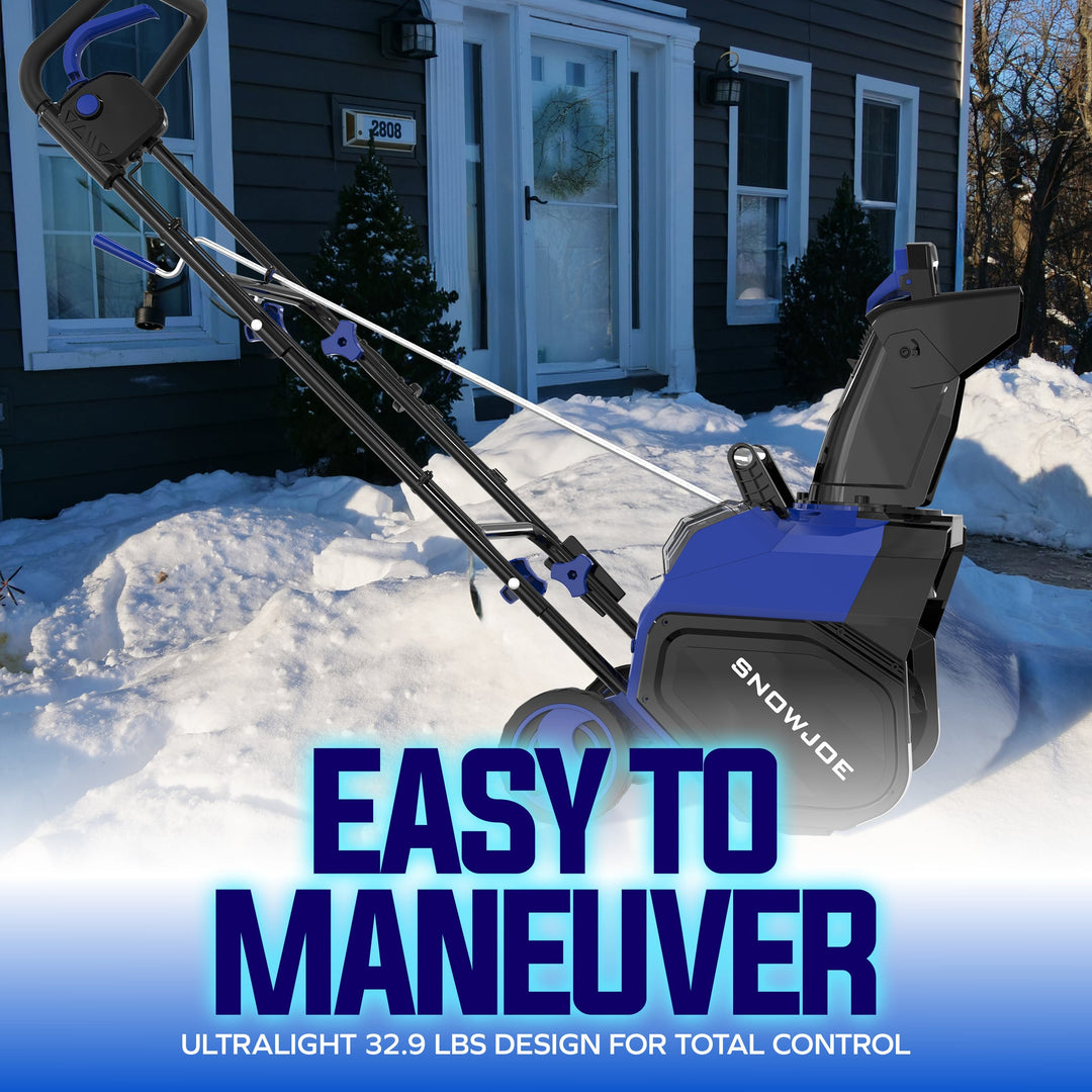 Snow Joe 24V-X2-SB18-GO | 48V Cordless Snow Blower Kit | 18-Inch | W/ 2 x 4.0-Ah Batteries + Charger (Refurbished) | In-Store Exclusive