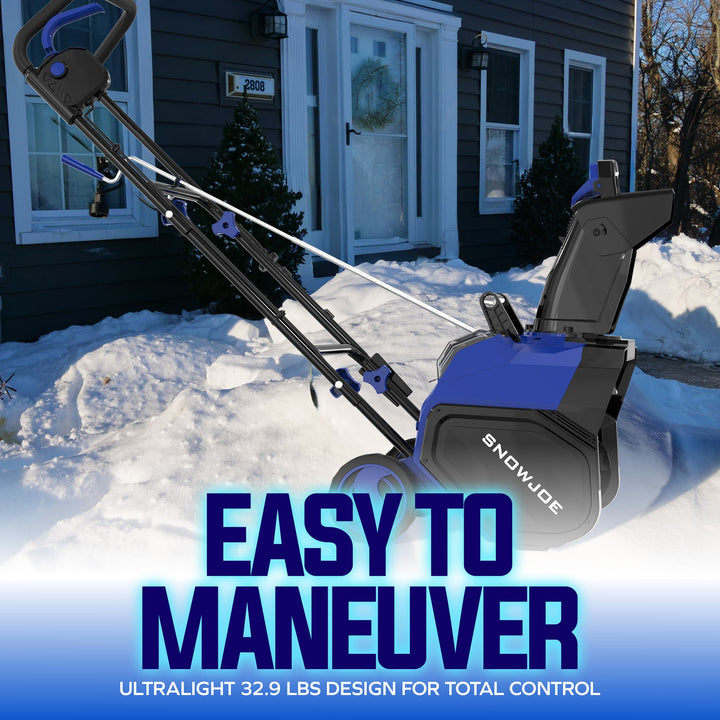 Snow Joe 24V-X2-SB18-GO | 48V Cordless Snow Blower Kit | 18-Inch | W/ 2 x 4.0-Ah Batteries + Charger (Refurbished) | In-Store Exclusive