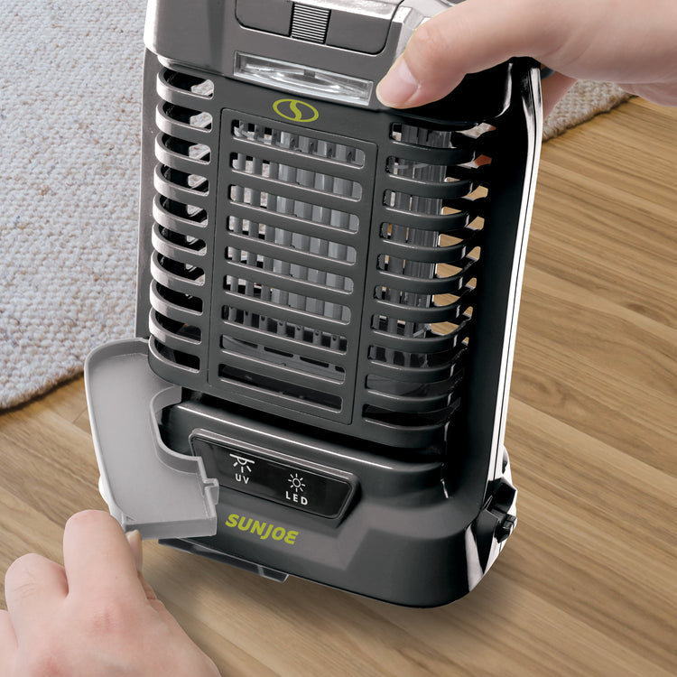 Restored Sun Joe 24V-BZ100-LTE | 24V Cordless Indoor/Outdoor Bug Zapper Kit | 1-Acre Coverage | W/ 2.0-Ah Battery + Charger (Open Box)