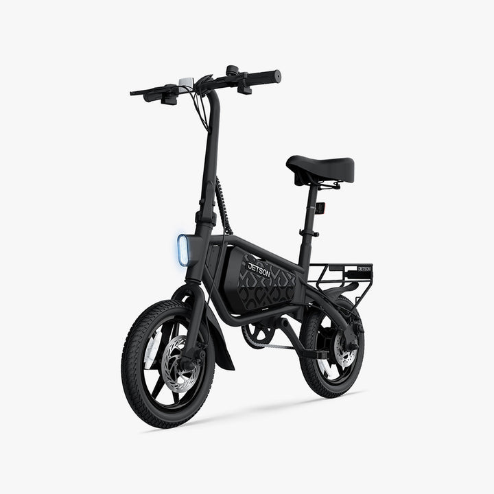 Jetson JBLTPX-BLK Compact Electric Bicycle | 15.5 MPH | 350W Motor | Dual-Wheel Disc Brakes | 15-25 Mile Range (Refurbished) | In-Store Exclusive