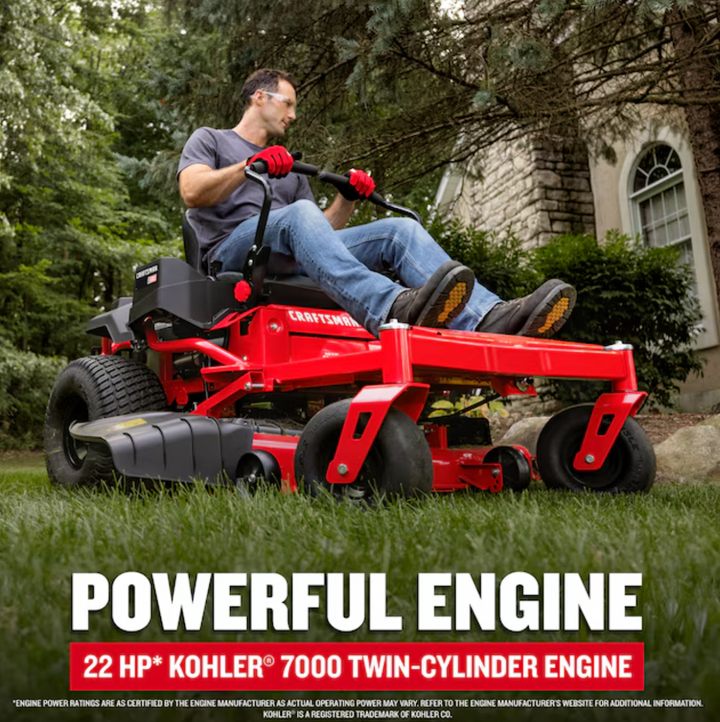 CRAFTSMAN Z5800 | 54-in 24HP Zero-Turn Riding Mower | 24 HP Kohler Engine | High-Back Seat (17RRFACW093)