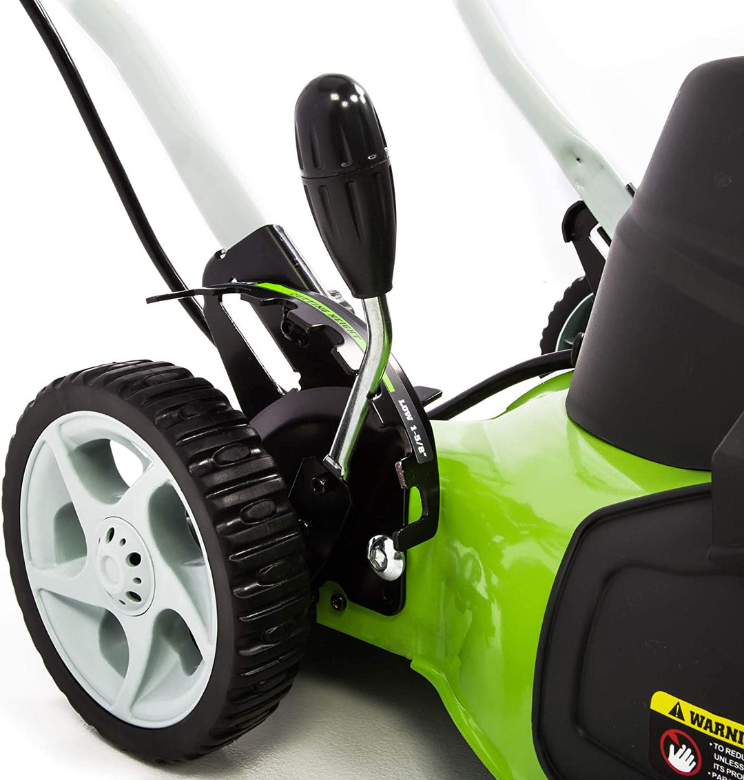 Restored Greenworks 12 Amp 18" Corded Electric Lawn Mower (Refurbished)