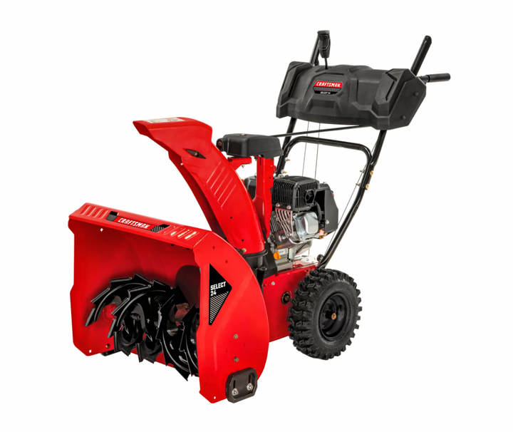 CRAFTSMAN 24-inch 208cc Two-stage Gas Snow Blower | Self-Propelled | Steel Chute | Electric Start (31AS6K1EB93)