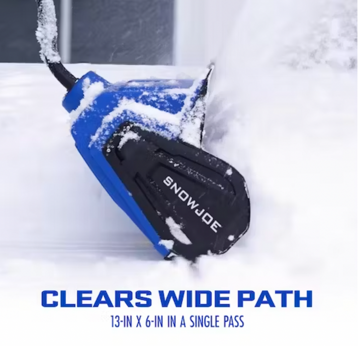 Restored Snow Joe 24V-SS13-TV1 Bundle | 13" Cordless Snow Shovel | 4-Ah Battery | Quick Charger | Cover + Ice Dozer Included (Refurbished)