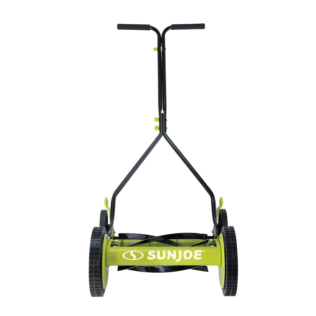 Restored Sun Joe MJ503M 14-Inch Quad Wheel 9-Position Manual Reel Mower (Refurbished)