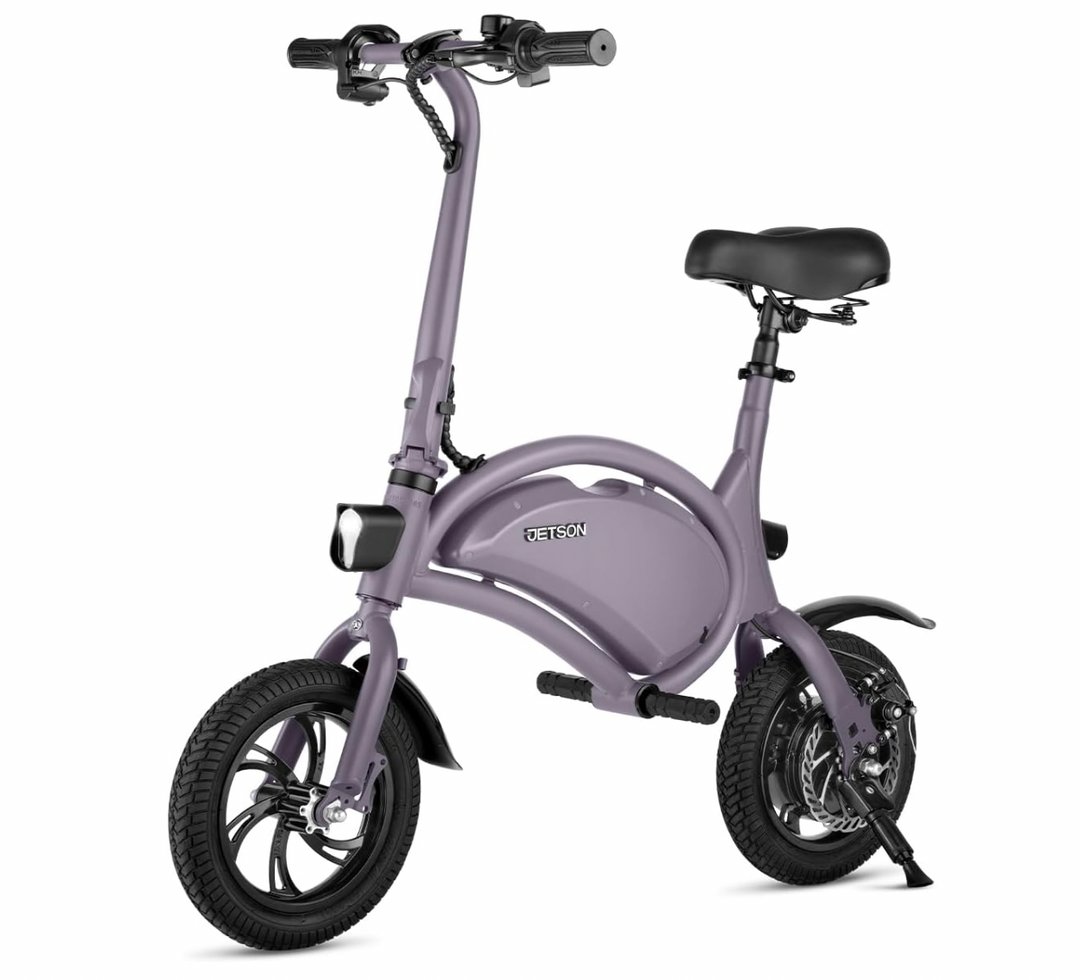 Jetson Bolt Folding Electric Ride-On Bike | 15 Mile Max Range | 15.5 MPH | Built-in Carrying Handle | Ages 13+