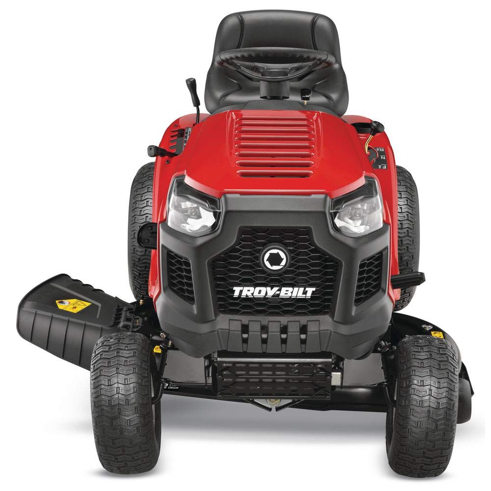 Troy Bilt Bronco 42 | Automatic Drive Gas Riding Lawn Tractor | 42 in. | 19 HP Briggs & Stratton Engine | With Mow in Reverse (Open Box)