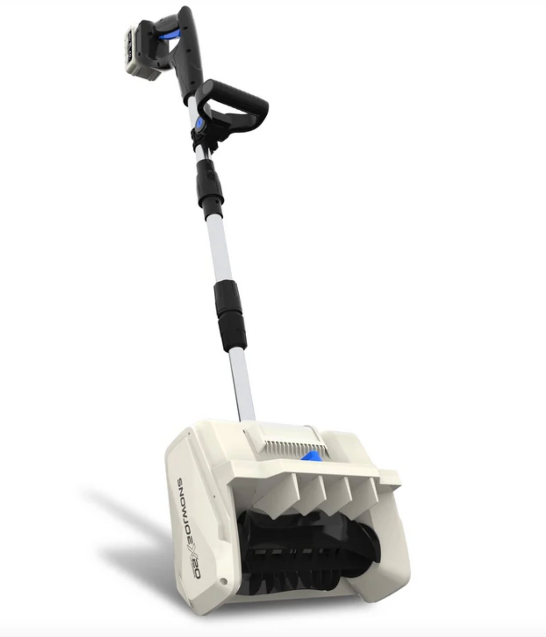 Restored Snow Joe 20-Volt ECOSHARP Cordless Snow Shovel | Directional Chute | Brushless Motor | W/ 2 x 4.0-Ah Batteries + Charger (Refurbished)