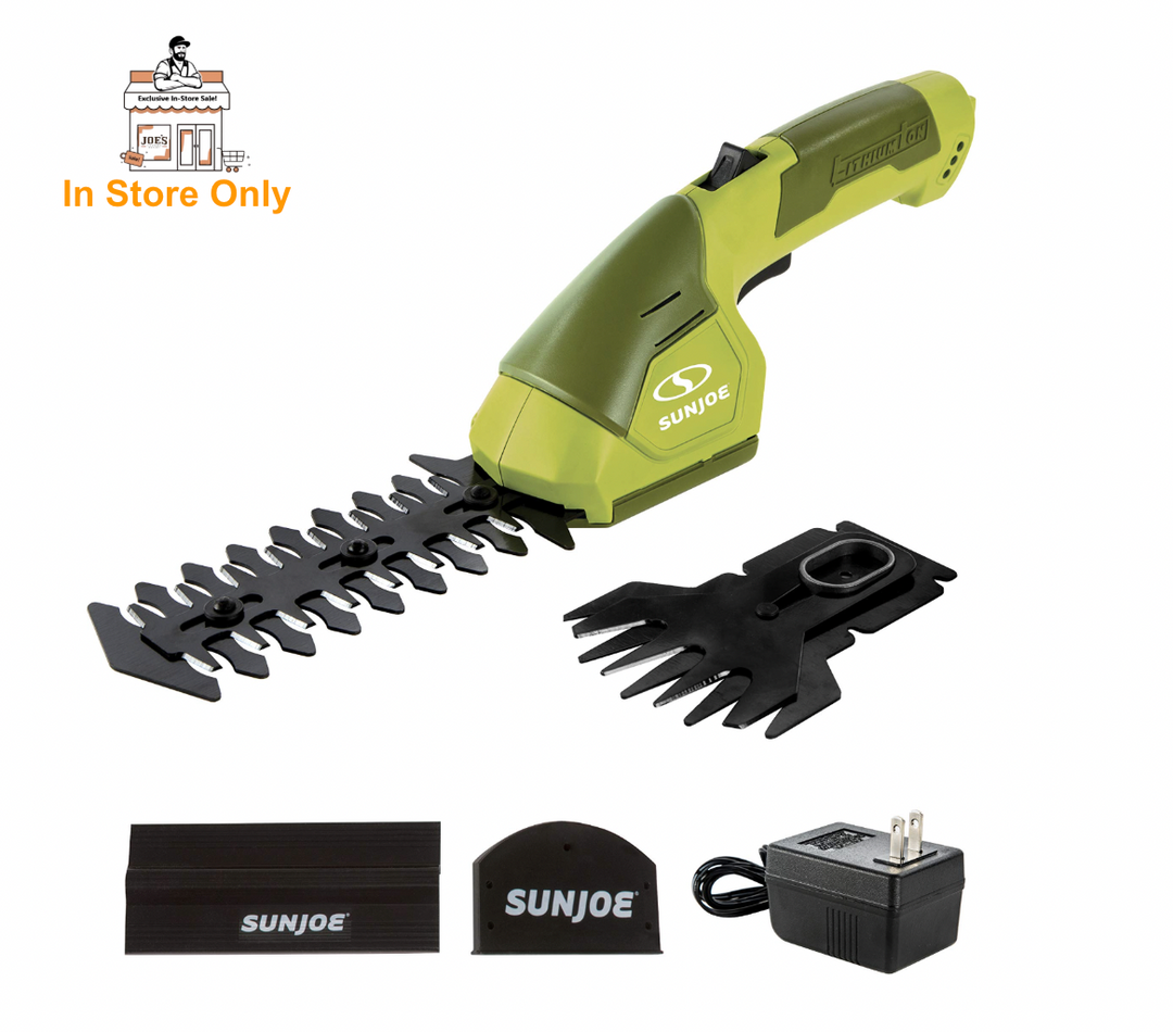 Restored Sun Joe HJ604C | In-Store Exclusive | 2-in-1 Cordless Grass Shear + Hedger | 7.2-Volt | W/ 1.5-Ah Battery + Charger (Refurbished)