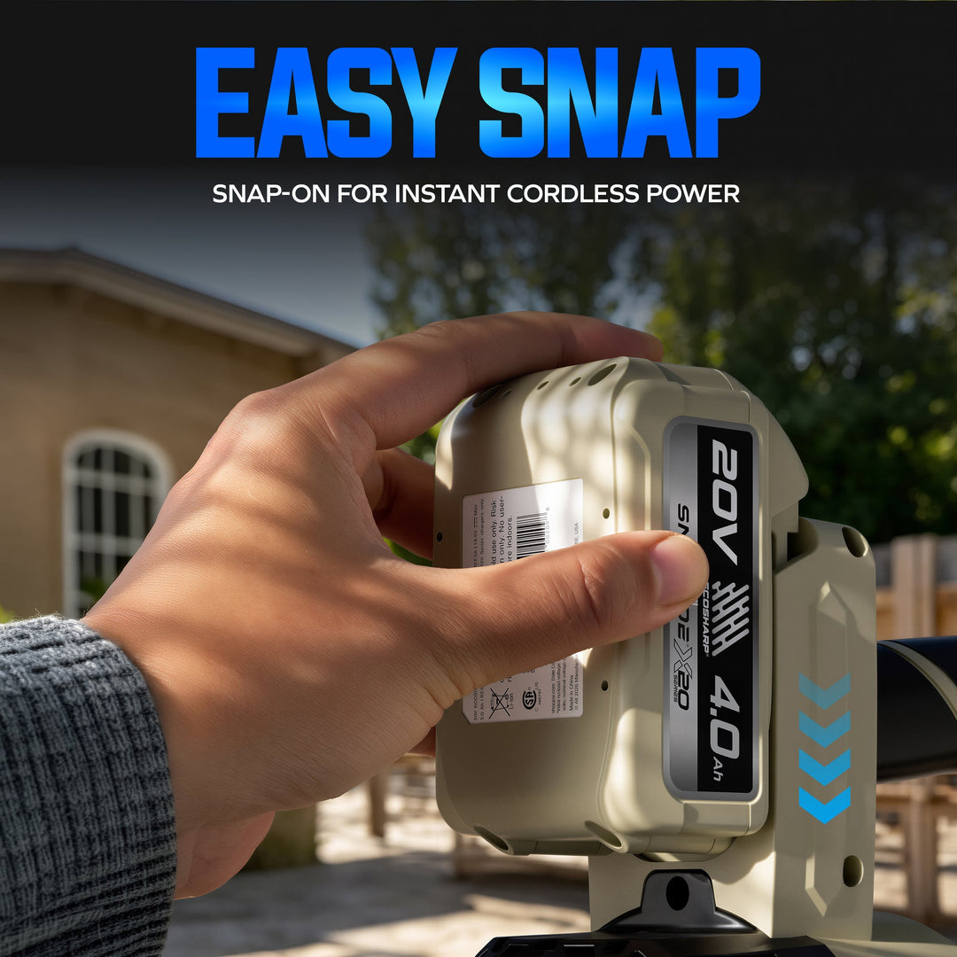 Sun Joe X20 20-Volt 4000-mAh Battery & Charger | For Use with Universal ECOSHARP X20-Series Devices | w/LED Indicator