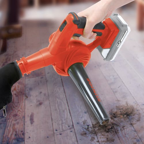 Restored Sun Joe 24V-WSB-LTE | Cordless Workshop Blower/Vacuum Kit | 24-Volt iON+ | 185 MPH | 105 CFM | w/ 2.0-Ah Battery & Charger (Refurbished)