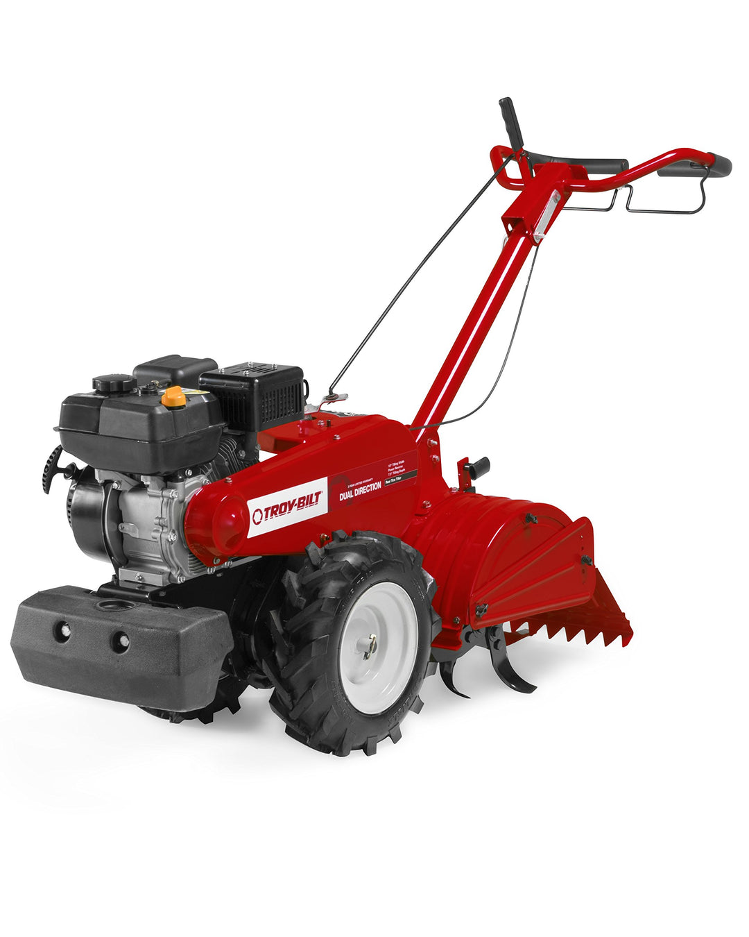 Mustang 18 in. 208 cc Gas OHV Engine Rear-Tine Tiller with Forward-Rotating and Counter-Rotating Tilling Options