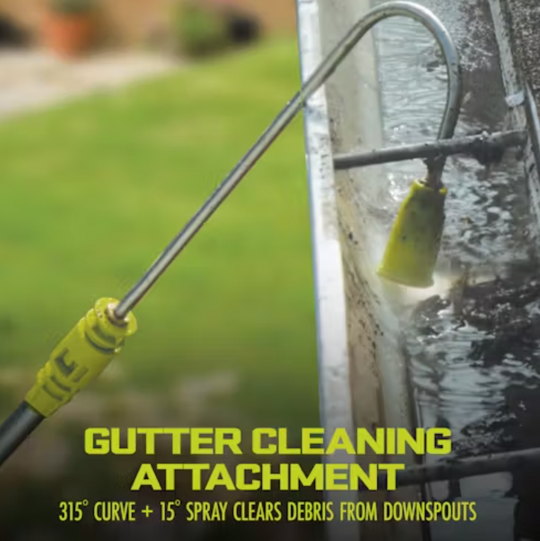 Sun Joe SPX-HCS-MAX Cleaning System | For SPX Pressure Washers | W/ Turbo Nozzle, Splashguard, Extension Wand, Gutter Cleaner & More (Refurbished)