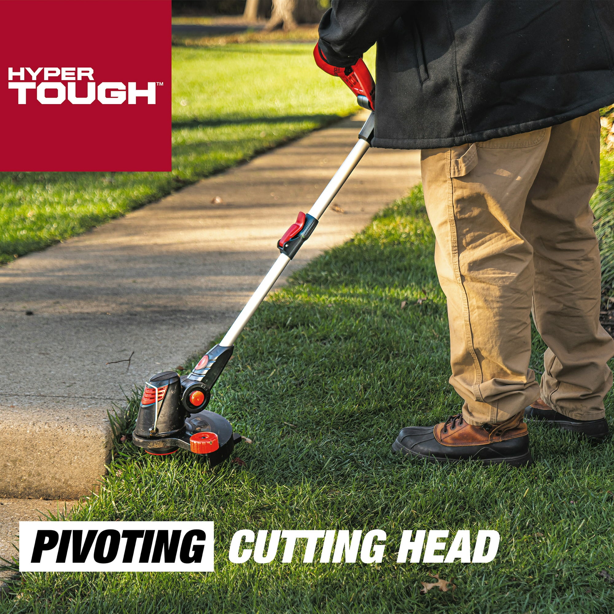 Restored Hyper Tough Cordless String Trimmer 20V Max 12 Inch HT2 JOE s Factory Outlet