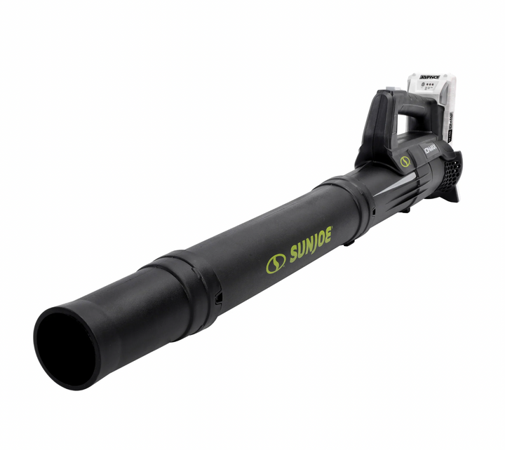 Restored Sun Joe 24V-TB-2AMP-KIT | 24V Cordless Turbine Jet Blower | 100-MPH | 280-CFM | W/ 2 x 2.0-Ah Batteries + Dual-Port Charger (Refurbished)