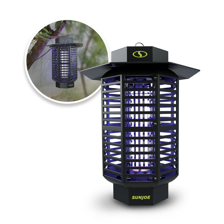 Restored Sun Joe SJ-BZ18W | 18-Watt UV Indoor/Outdoor Bug Zapper | 1600 sq ft Coverage | Whisper Quiet Operation | For Mosquitos, Flies, Gnats, Moths, and More (Refurbished)