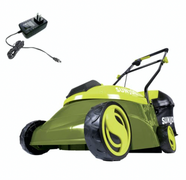 Restored Sun Joe MJ401C | In-Store Exclusive | Cordless Push Lawn Mower | 14-Inch | 28-Volt (Remanufactured)