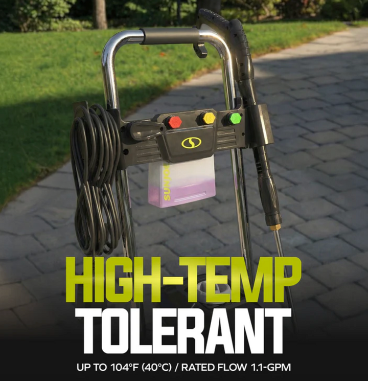 Restored Sun Joe SPX7000-MAX | 2200 PSI Electric Pressure Washer | Foam Cannon + Turbo Nozzle | 1.1 Rated GPM | 13-Amp (Refurbished)