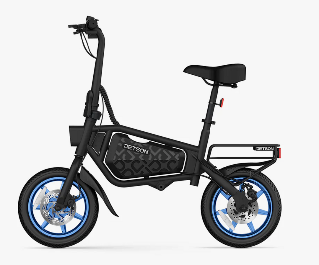 Jetson Bolt X Electric Foldable Ride-On Bike | 250W Motor | 15.5 MPH | 15 Mile Range | LED Display | Cruise Control | Rear Disc Brake | Cargo Rack