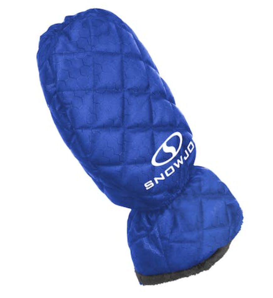 2 Pack | Snow Joe SJEG02M | Polar Fleece Lined Mitt With Built-In Ice Scraper | Waterproof | Heavy-Duty Ice Scraper