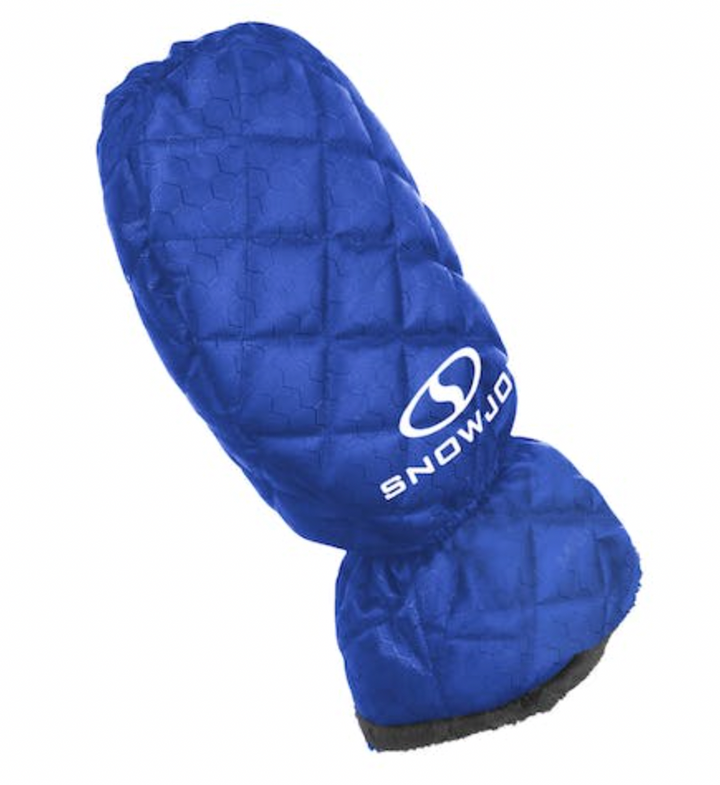 2 Pack | Snow Joe SJEG02M | Polar Fleece Lined Mitt With Built-In Ice Scraper | Waterproof | Heavy-Duty Ice Scraper