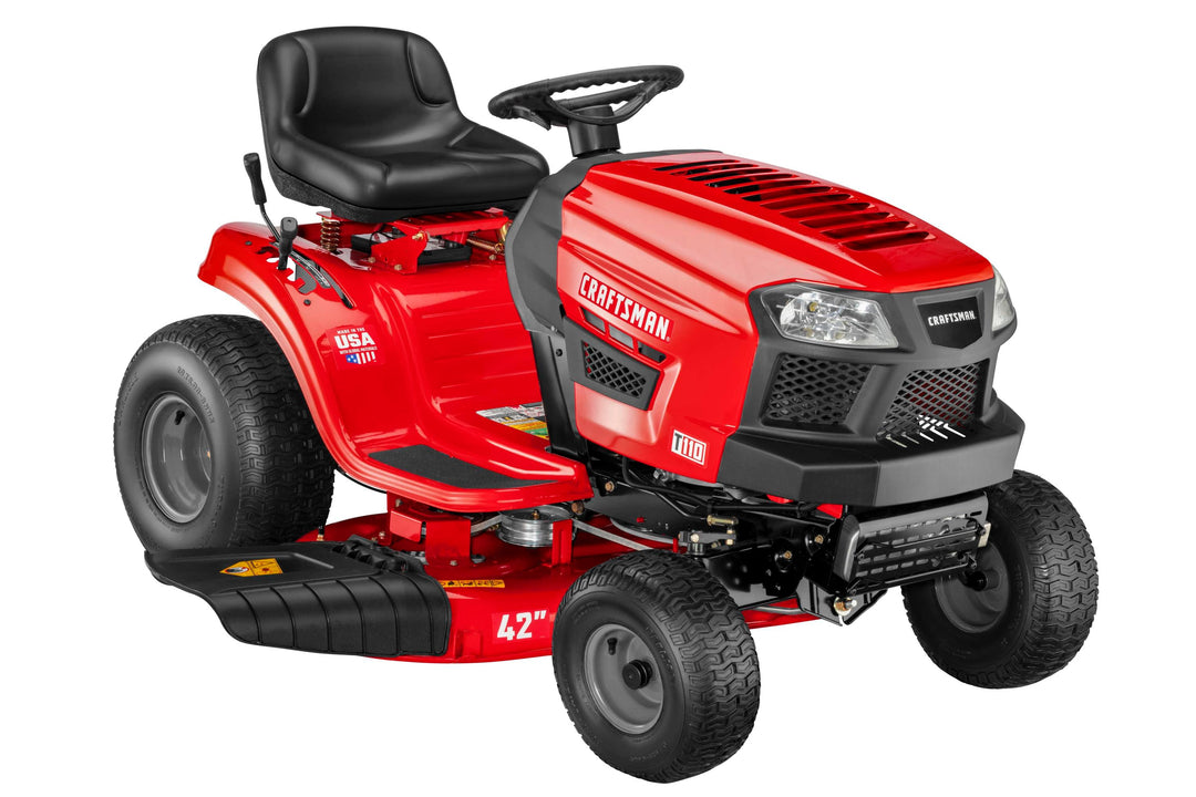 Craftsman T110 | 42" Riding Mower | 17.5 HP Briggs & Stratton Engine | 7-Speed Transmission