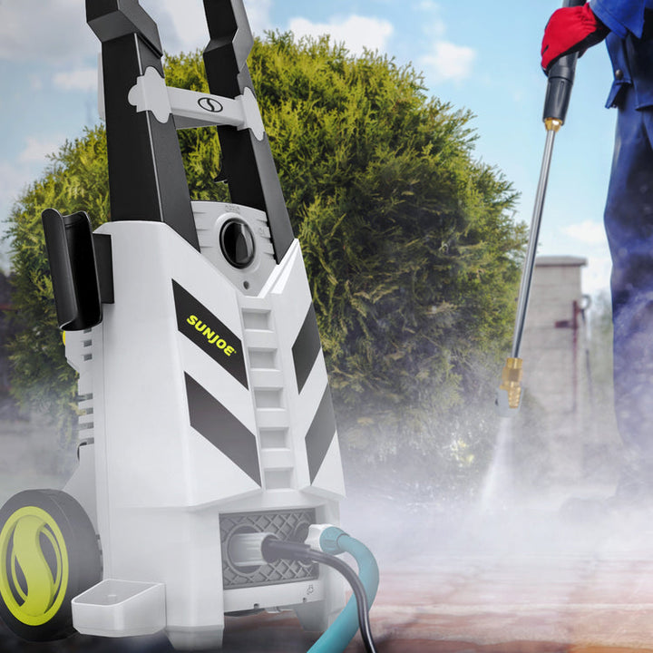 Restored Scratch and Dent Sun Joe SPX2790-MAX | Electric Pressure Washer | 2200 PSI Rated Pressure | Included Foam Cannon (Refurbished)