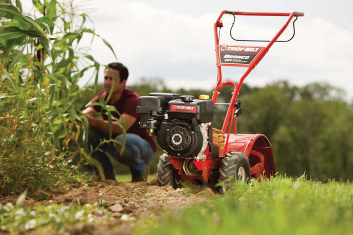 Troy-Bilt Bronco CRT Tiller | 208cc Engine | 14" Rear Tine Tiller