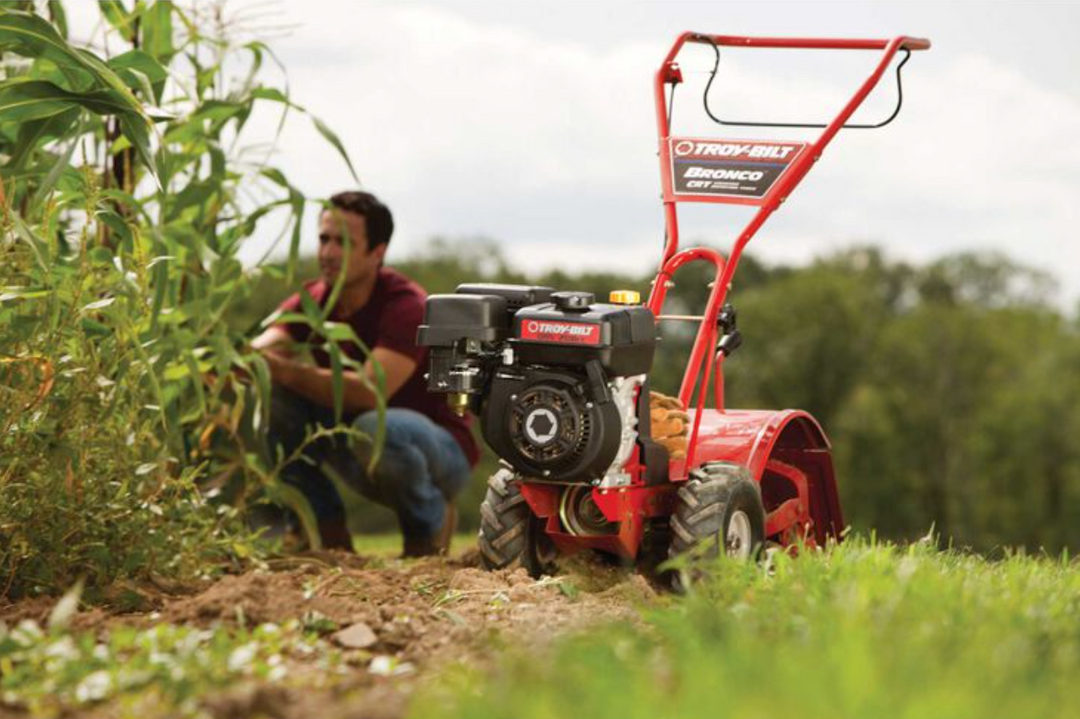 Troy-Bilt Bronco CRT Tiller | 208cc Engine | 14" Rear Tine Tiller (Open Box)