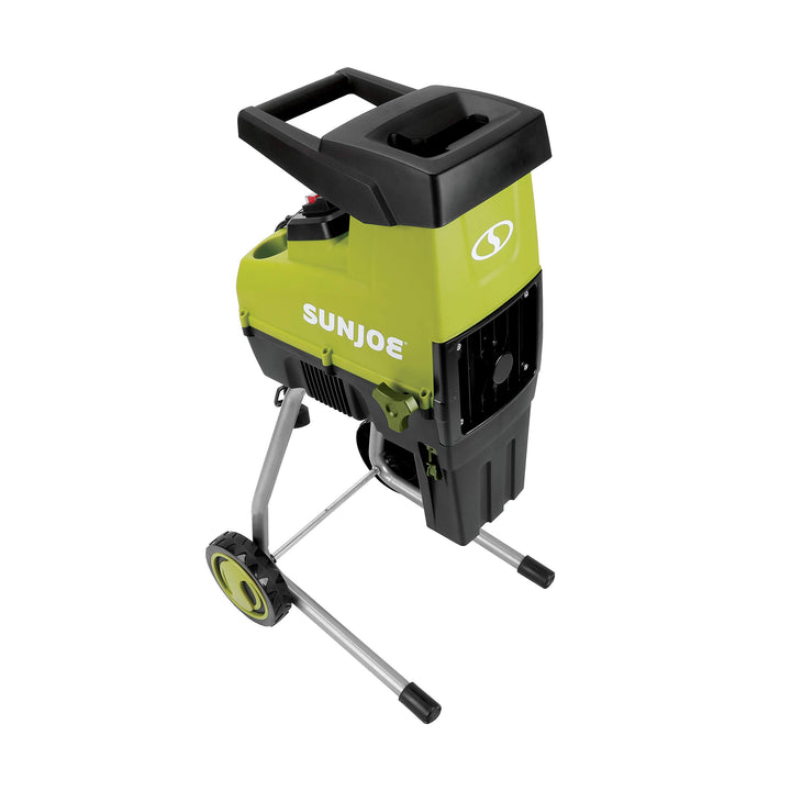 Restored Sun Joe CJ603E 15-Amp 1.7-Inch Cutting Diameter Electric Silent Wood Chipper/Shredder, Green (Refurbished)